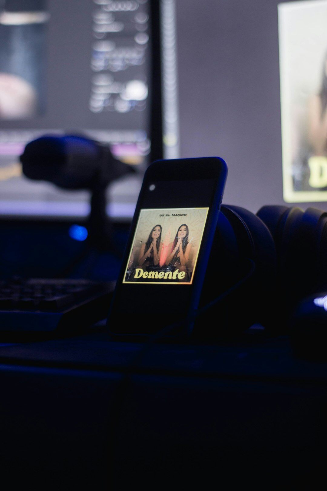 Podcast interview recording with two hosts