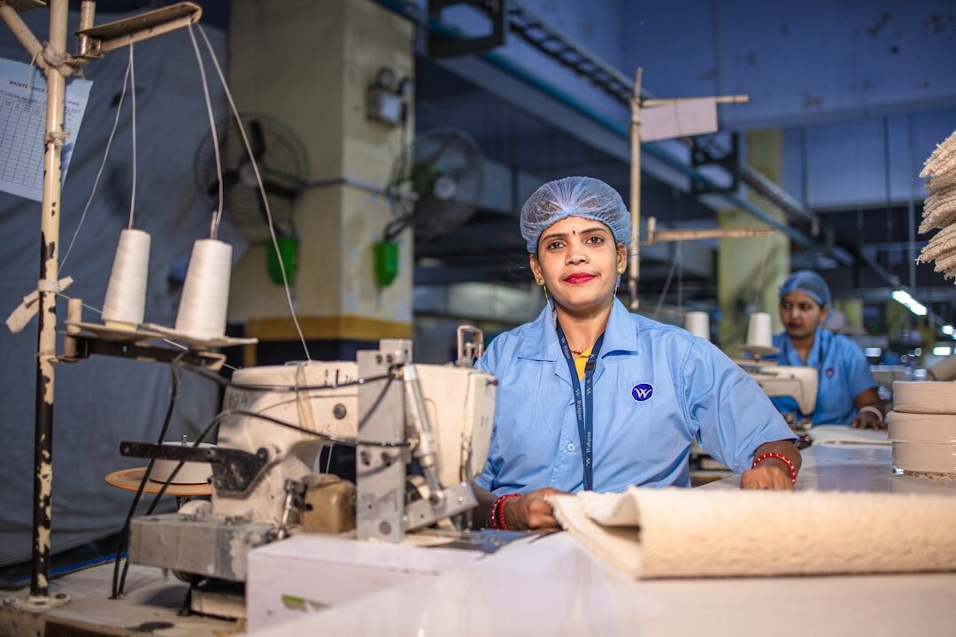 Portrait of a Czech female production manager